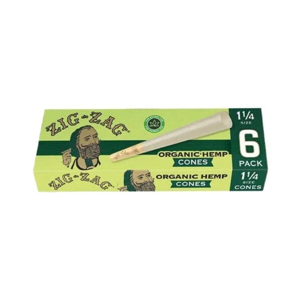 Zig Zag Organic Hemp Cones - 24pk Display - Haze Smoke Shop USA