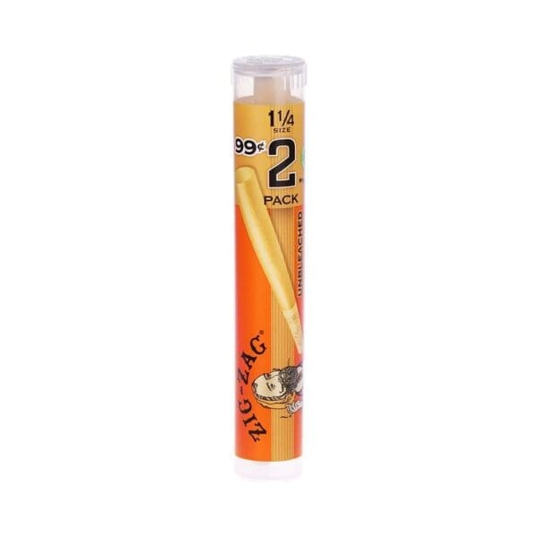 Zig Zag Pre-Priced Unbleached Cones - 1 1/4 / 2pc - 24ct Display - Haze Smoke Shop USA