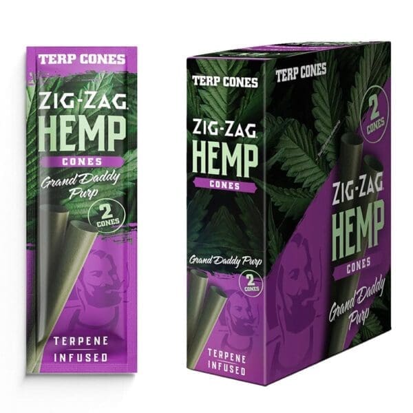 Zig Zag Terpene Infused Pre-Rolled Cones - 2pk - 15pc Display - Haze Smoke Shop USA