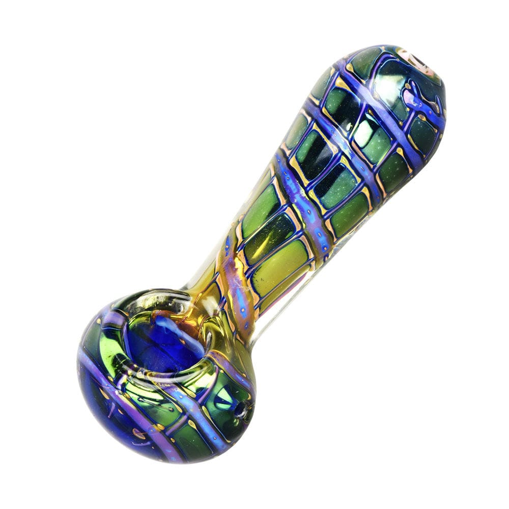 Butterfly Wing Macro Fumed Spoon Pipe Glass Pipes - Haze Smoke Shop USA