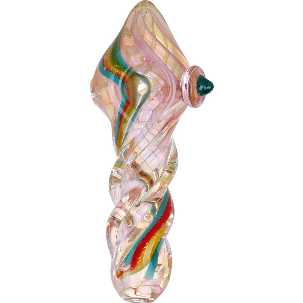 Candy Pop Memories Twisted Glass Hand Pipe - Haze Smoke Shop USA