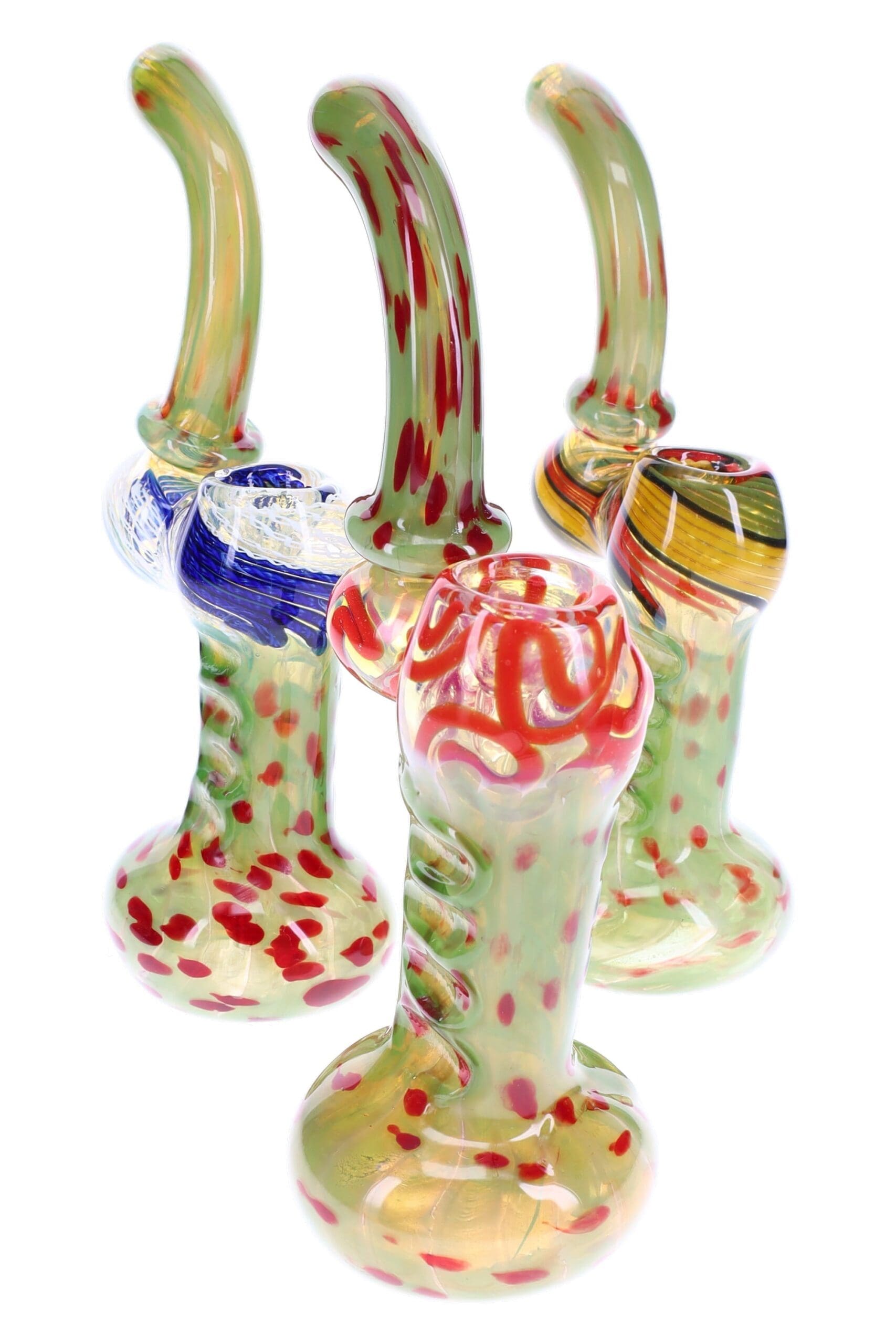 Color-Changing Fumed Sherlock Bubbler Pepper Twist Bubbler - Haze Smoke Shop USA