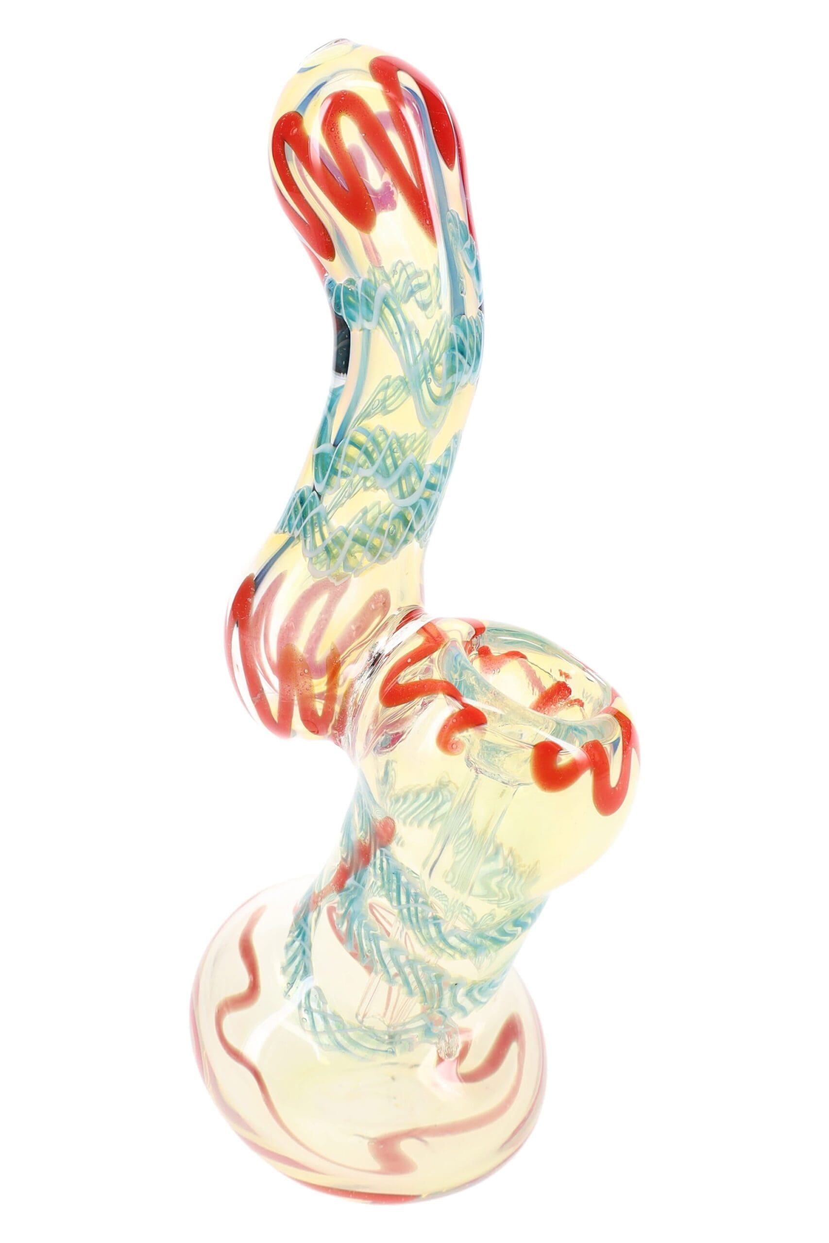 Color-Changing Striped Glass Sherlock Bubbler Stripe Shift Bubbler - Haze Smoke Shop USA