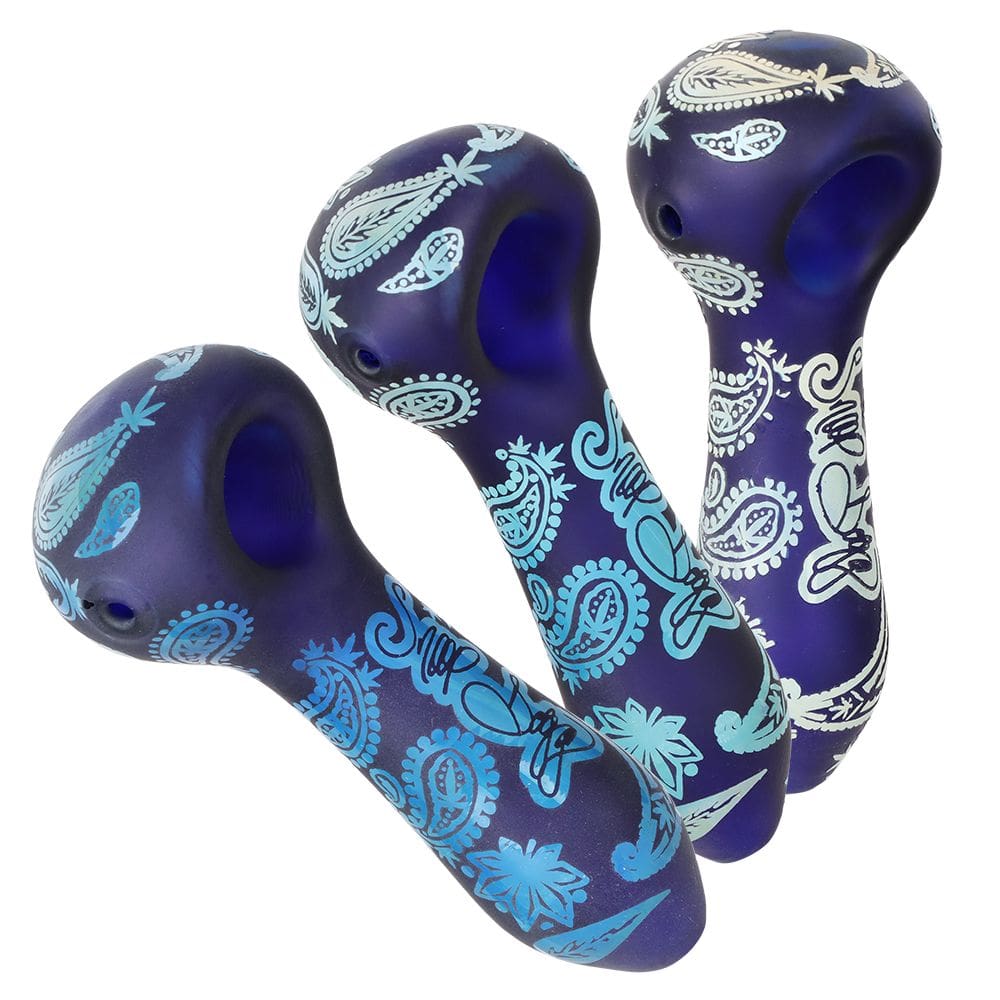 Dogg Lbs Engraved Hazely Glass Spoon Pipe Glass Pipes - Haze Smoke Shop USA