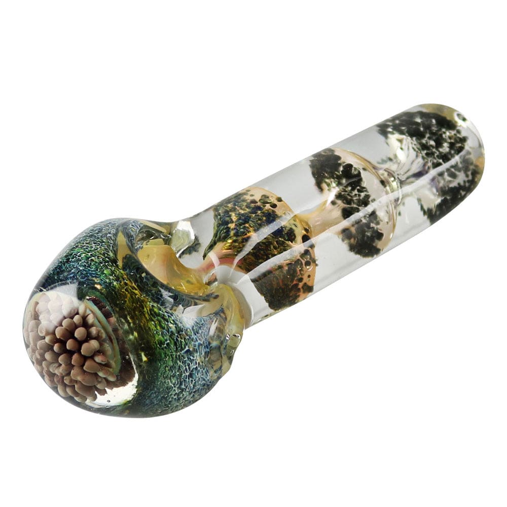 Fritted Glass Spoon Pipe Glass Pipes - Haze Smoke Shop USA