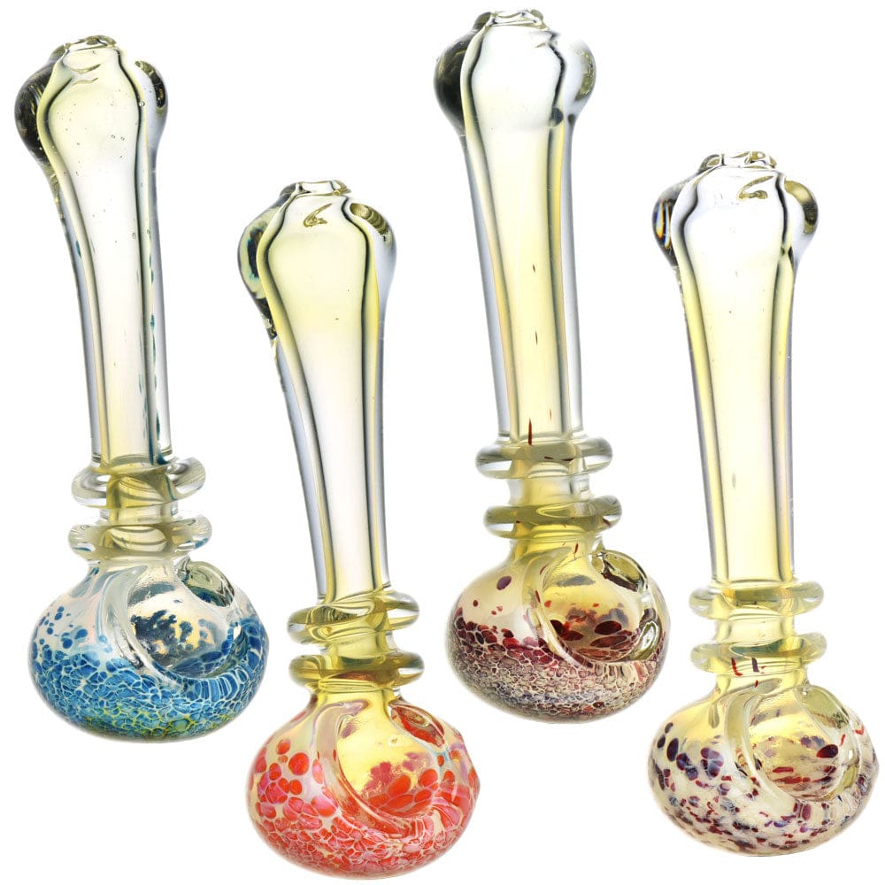 Fumed & Speckled Spoon Pipe Glass Pipes - Haze Smoke Shop USA