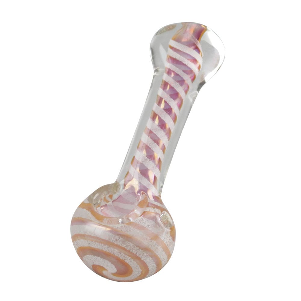 Glow Swirl Hand Pipe Glass Pipes - Haze Smoke Shop USA