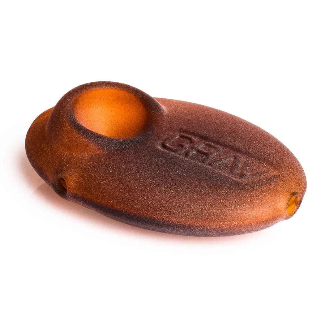 Grav Sandblasted Pebble Spoon Pipe Glass Pipes - Haze Smoke Shop USA