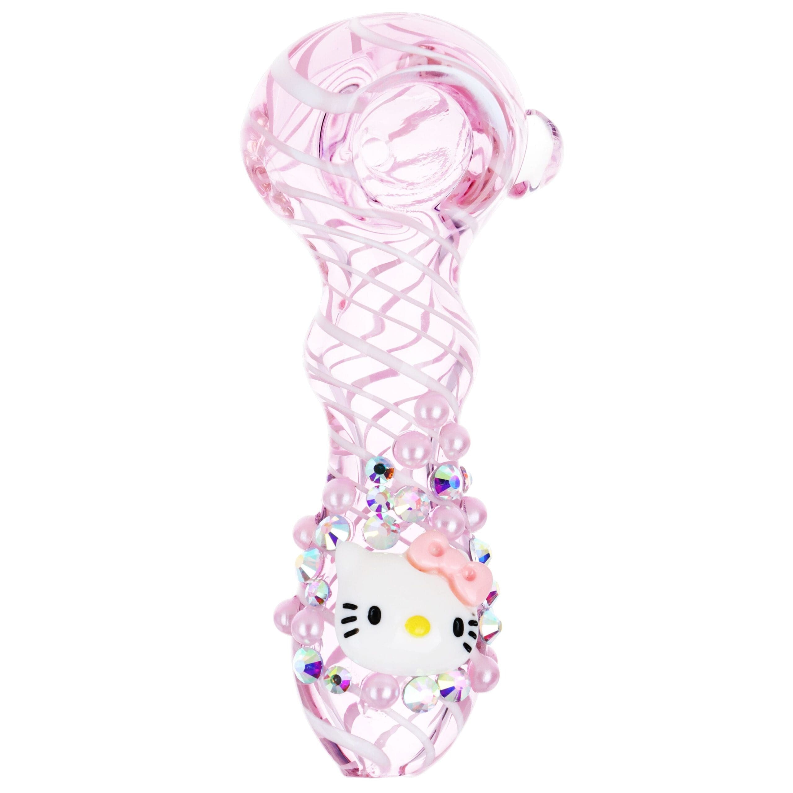 Hello Kitty Glass Spoon Pipe Hello Kitty Glass Spoon Pipe Glass Pipes - Haze Smoke Shop USA