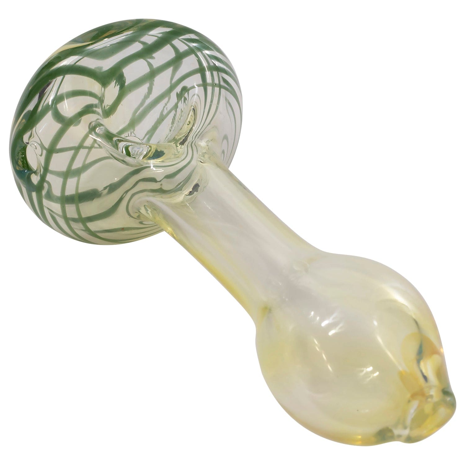 LA Pipes Spiral-Head Color Changing Glass Spoon Pipe Glass Pipes - Haze Smoke Shop USA