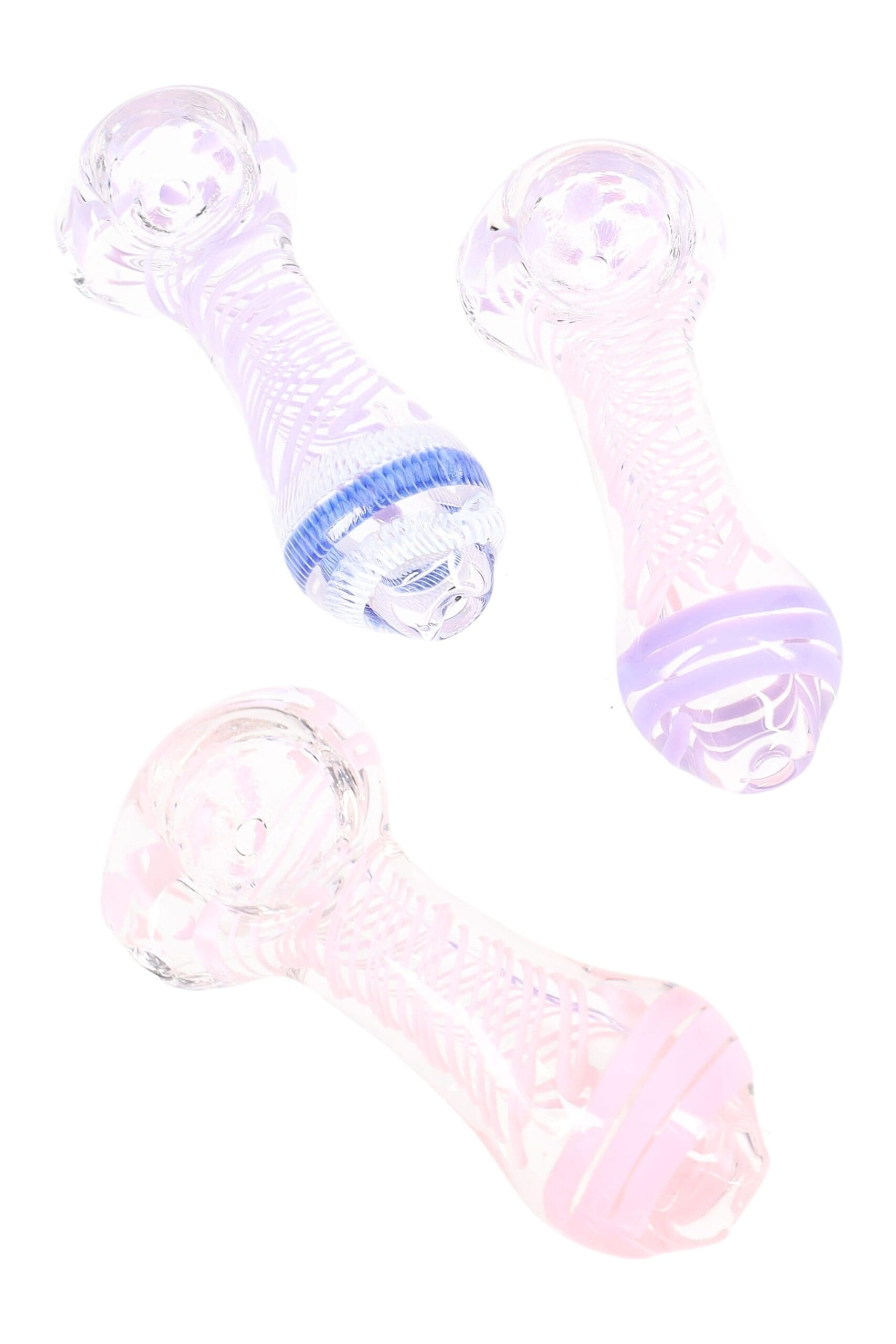 Neon Dot Glass Spoon Glass Pipes - Haze Smoke Shop USA
