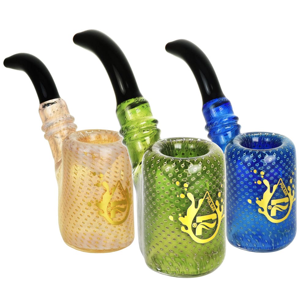 Pulsar Bubble Matrix Sherlock Pipe Glass Pipes - Haze Smoke Shop USA