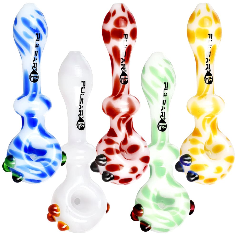 Pulsar Creme Color Swirl Hand Pipe Glass Pipes - Haze Smoke Shop USA
