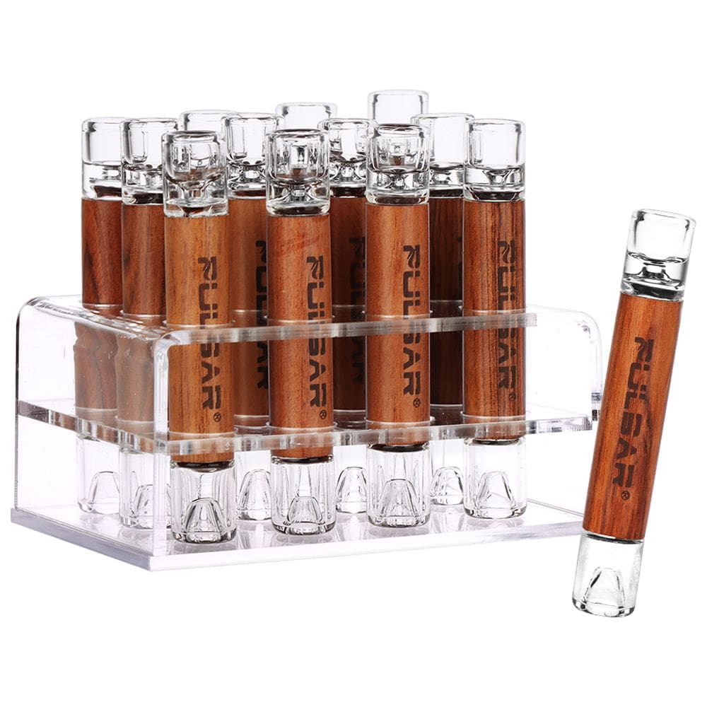 Pulsar Glass & Wood One Hitter Glass Pipes - Haze Smoke Shop USA