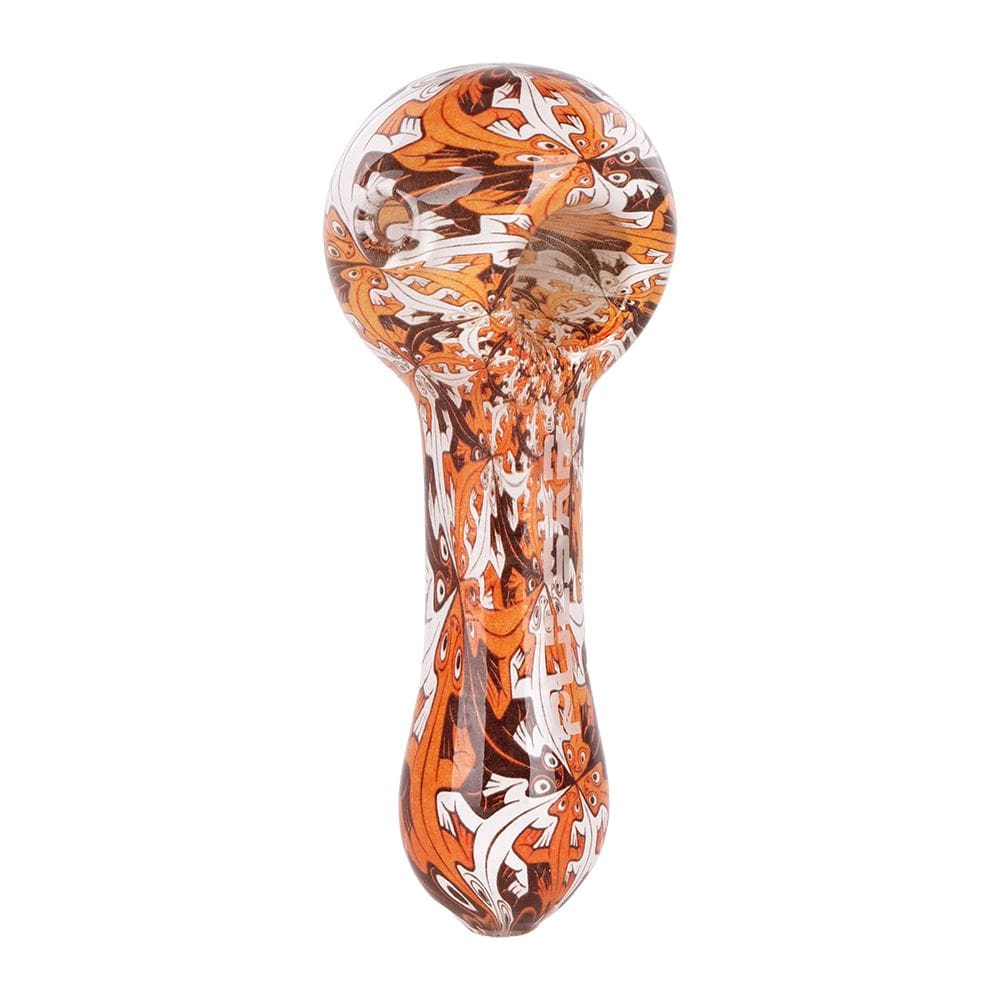 Pulsar Inside Print Glass Spoon Pipe Glass Pipes - Haze Smoke Shop USA