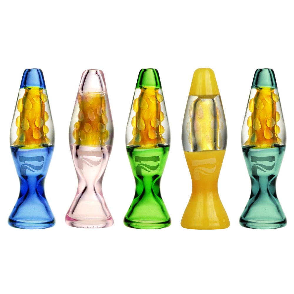 Pulsar Lava Lamp One Hitter Glass Pipes - Haze Smoke Shop USA