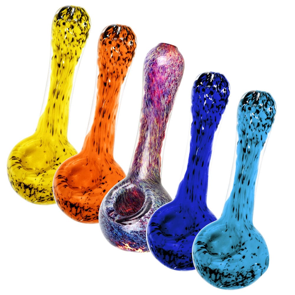 Pulsar Melting Color Fritted Spoon Pipe Glass Pipes - Haze Smoke Shop USA
