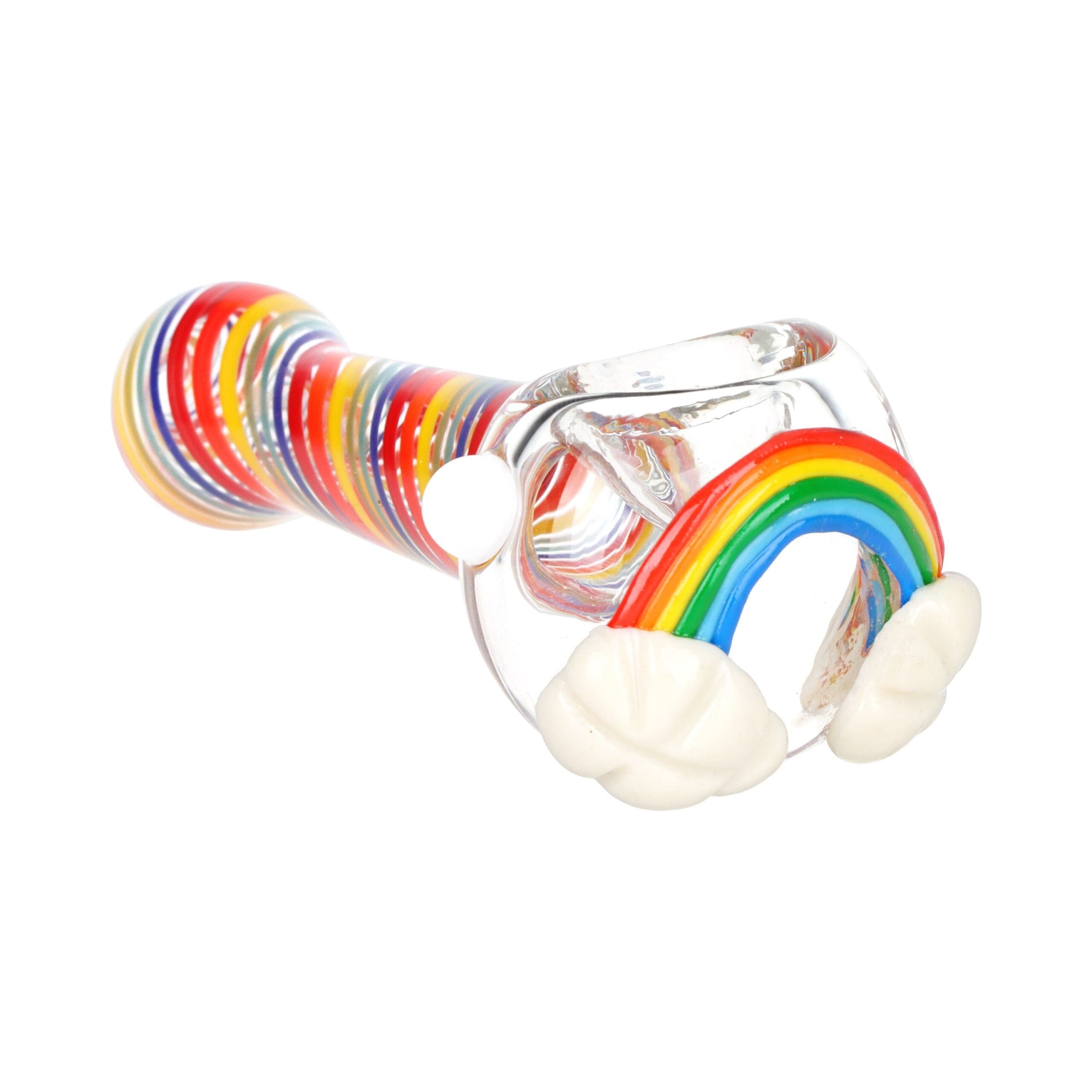 Rainbow Cloud Glass Spoon Pipe - Haze Smoke Shop USA
