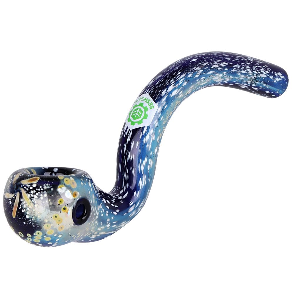 SeshGear Galaxy View Sherlock Glass Hand Pipe Glass Pipes - Haze Smoke Shop USA