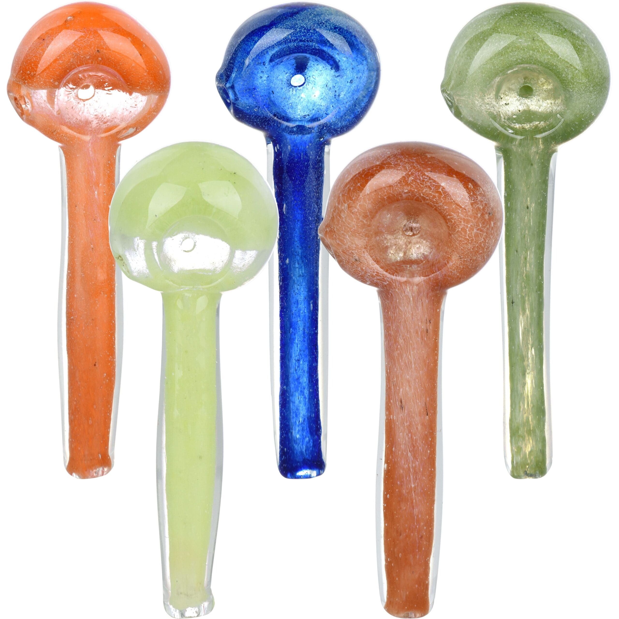Simply Stated Skinny Handle Hand Pipe Glass Pipes - Haze Smoke Shop USA