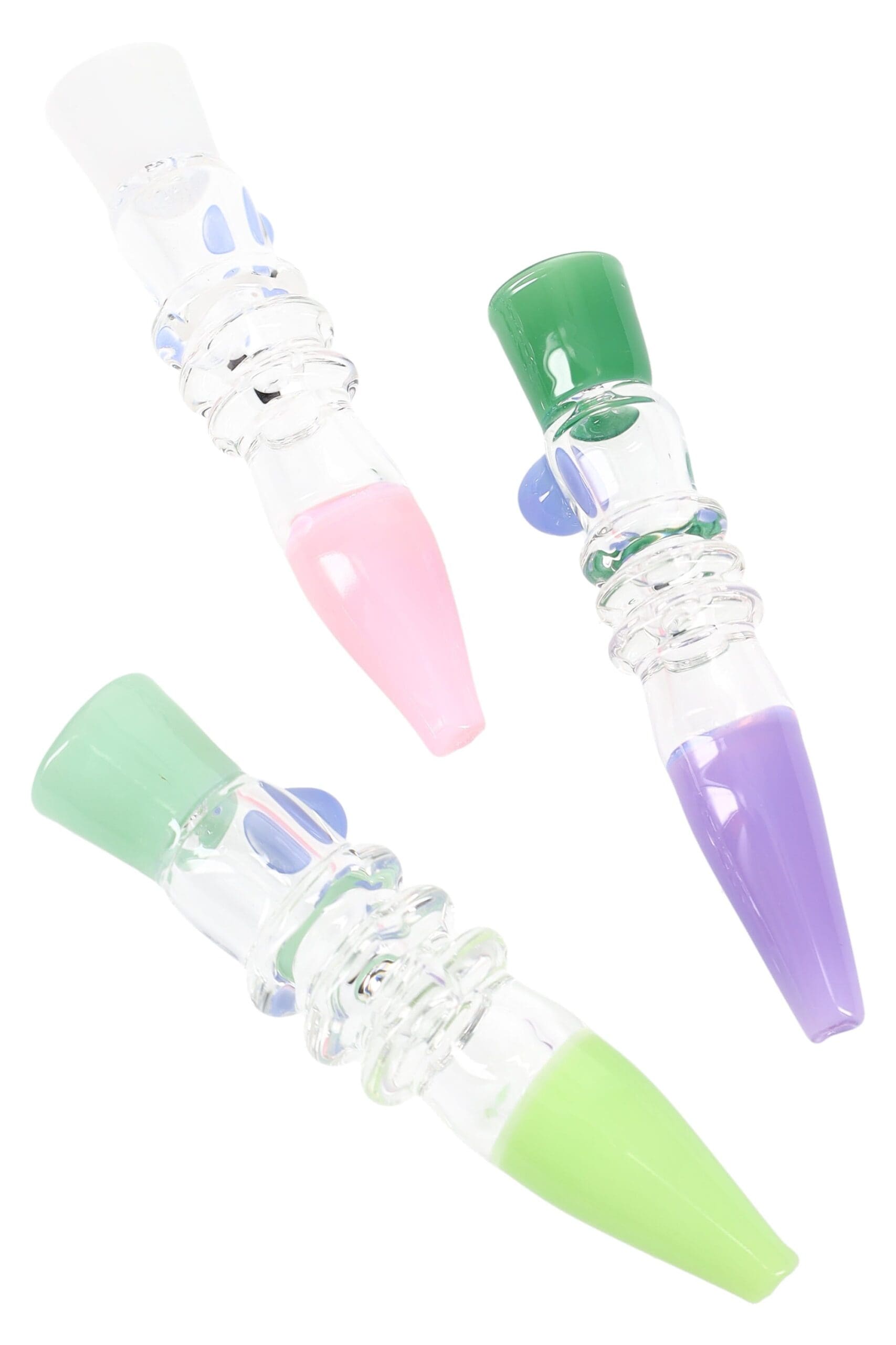 Slime-Colored Glass Chillum Slime Sipper Chillums - Haze Smoke Shop USA