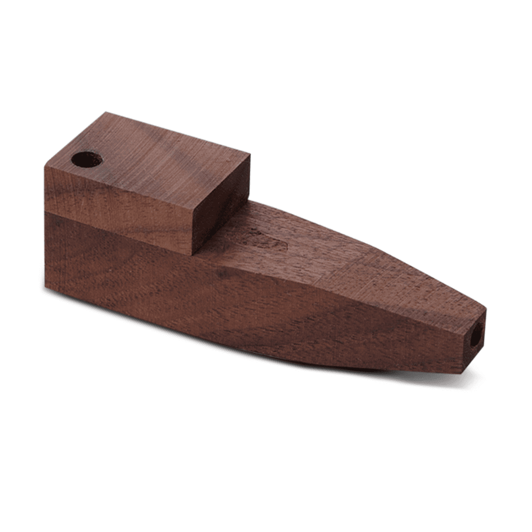 Bearded Square Wood Pipe with Lid Pipes - Haze Smoke Shop USA