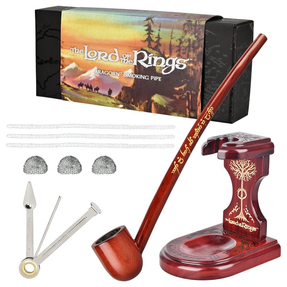 Pulsar Shire Pipes ARAGORN Smoking Pipe & Middle-Earth Pipe Stand - Haze Smoke Shop USA