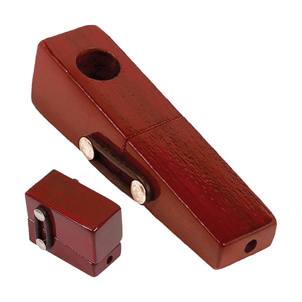 Square Foldable Wood Hand Pipe Pipes - Haze Smoke Shop USA