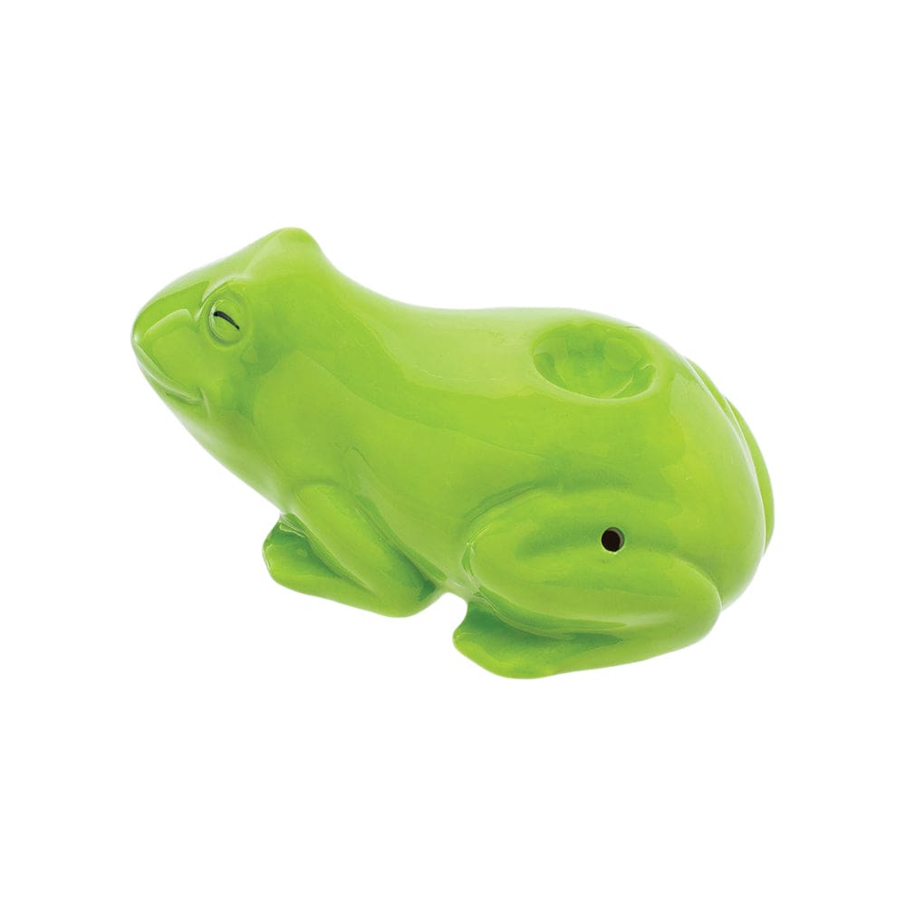 Wacky Bowlz Frog Ceramic Hand Pipe Ceramic Pipes - Haze Smoke Shop USA