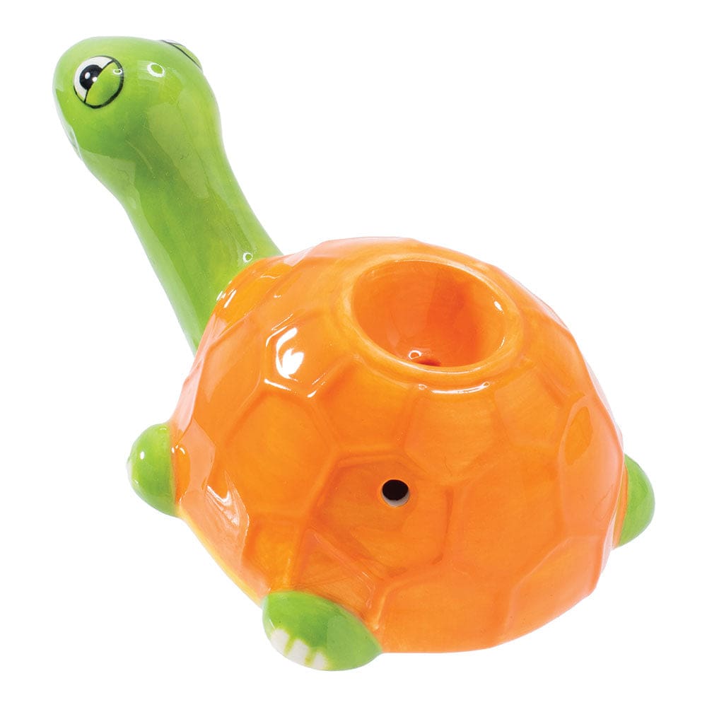Wacky Bowlz Sea Turtle Ceramic Pipe Ceramic Pipes - Haze Smoke Shop USA