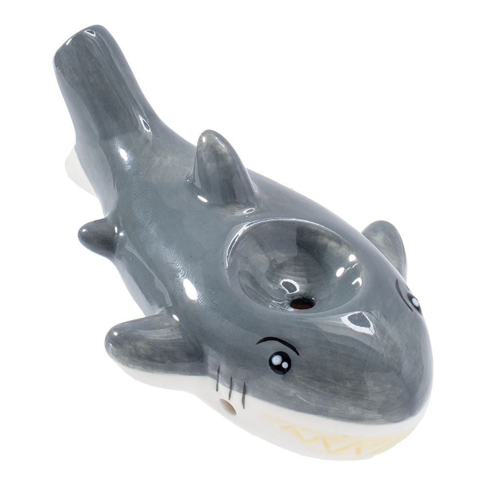 Wacky Bowlz Shark Ceramic Pipe - Haze Smoke Shop USA