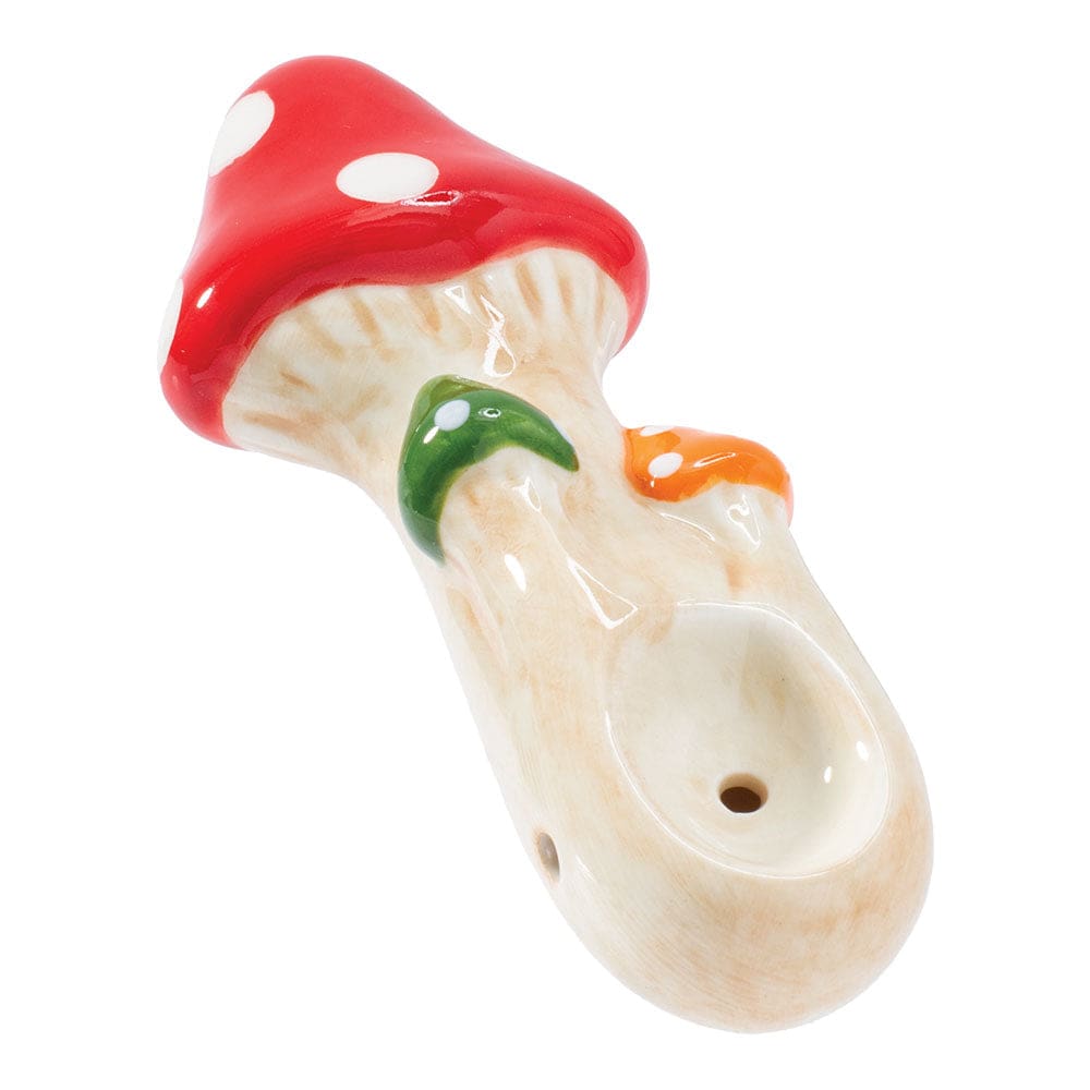 Wacky Bowlz Tri Mushroom Ceramic Pipe - Haze Smoke Shop USA
