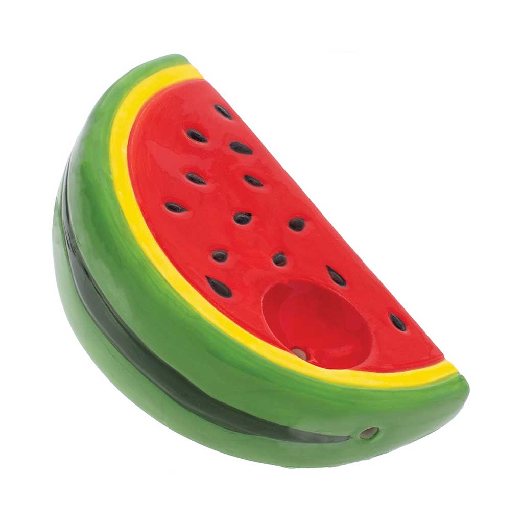Watermelon Slice Ceramic Hand Pipe Ceramic Pipes - Haze Smoke Shop USA