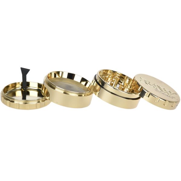 RAW Ethereal Gold-Plated Stainless Steel Grinder - Haze Smoke Shop USA