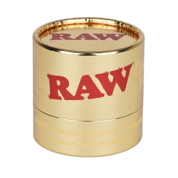 RAW Ethereal Gold-Plated Stainless Steel Grinder - Haze Smoke Shop USA