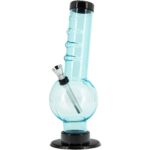 Acrylic Angled Neck Straight Tube Bubble Bong 9-12 inches - Haze Smoke Shop USA