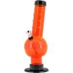 Acrylic Angled Neck Straight Tube Bubble Bong 9-12 inches - Haze Smoke Shop USA