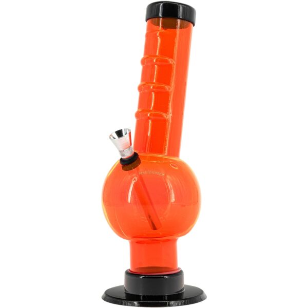 Acrylic Angled Neck Straight Tube Bubble Bong 9-12 inches - Haze Smoke Shop USA