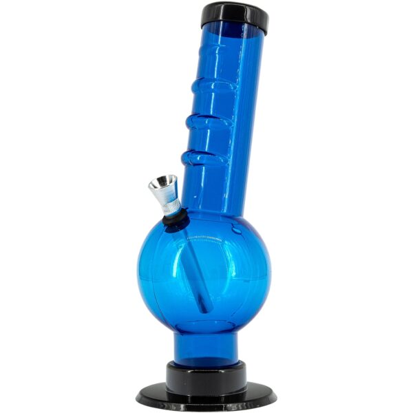 Acrylic Angled Neck Straight Tube Bubble Bong 9-12 inches - Haze Smoke Shop USA