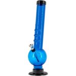 Acrylic Angled Neck Straight Tube Bubble Bong 9-12 inches - Haze Smoke Shop USA