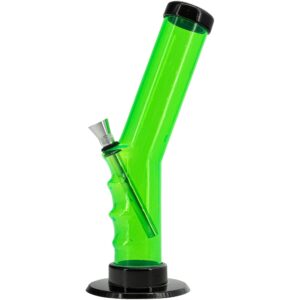 Acrylic Angled Straight Tube Bong - Haze Smoke Shop USA