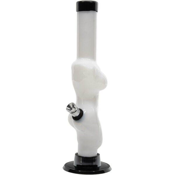 Acrylic Lady Contour Bong - 8 inches - Haze Smoke Shop USA