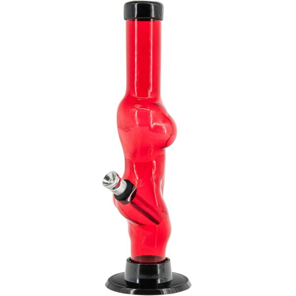 Acrylic Lady Contour Bong - 8 inches - Haze Smoke Shop USA