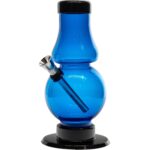 Acrylic Straight Tube Bubble Flare Bong - Haze Smoke Shop USA