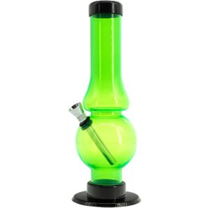 Acrylic Straight Tube Bubble Flare Bong - Haze Smoke Shop USA