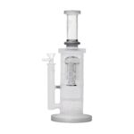 Human Grade Sacred Straight Sandblasted Glass Water Pipe - Haze Smoke Shop USA
