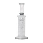 Human Grade Sacred Straight Sandblasted Glass Water Pipe - Haze Smoke Shop USA