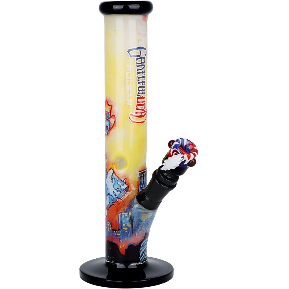 The Grateful Dead x Pulsar Inside Print Straight Tube Glass Water Pipe - Haze Smoke Shop USA